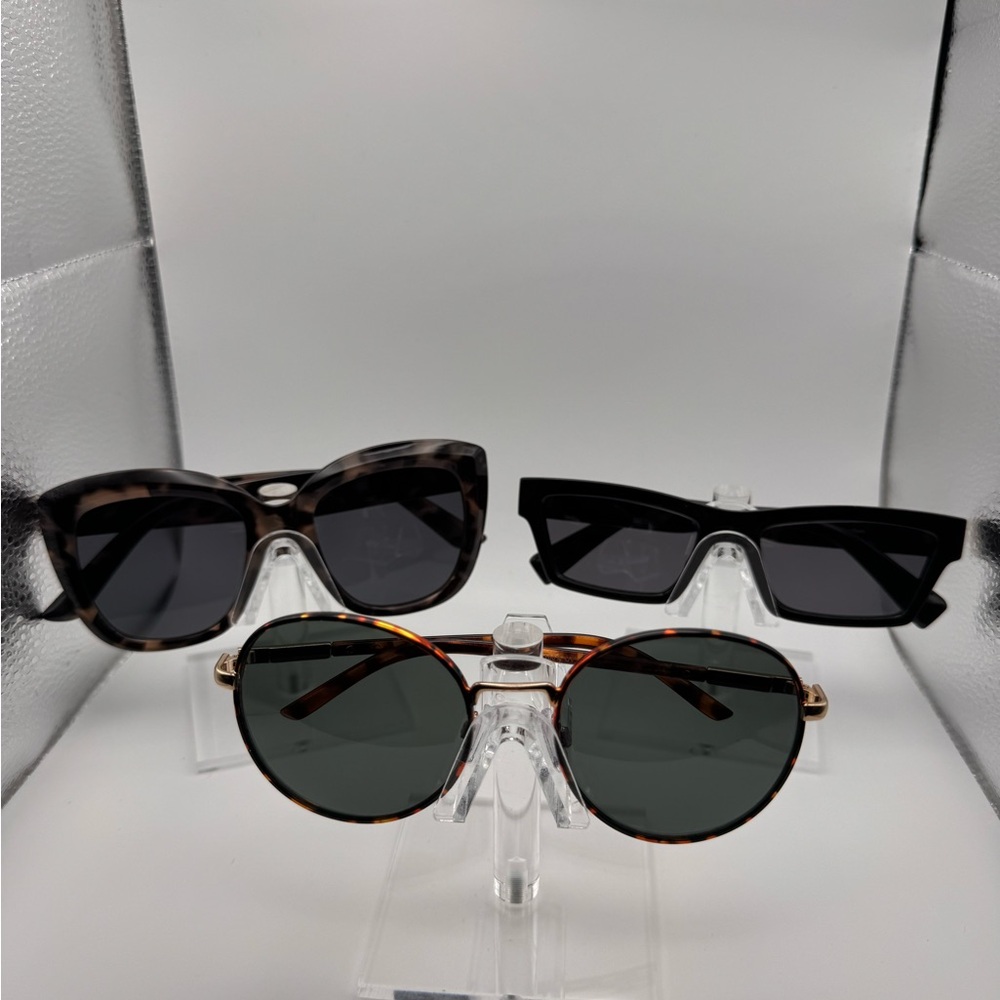 Classic Round Tortoiseshell Sunglasses Bundle